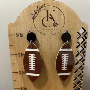 Football earrings